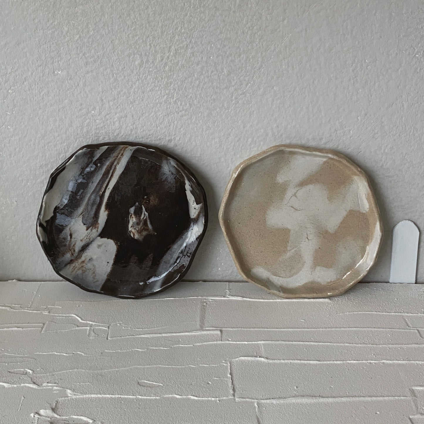 Handmade Ceramic Accessory Tray (Sand/Night)