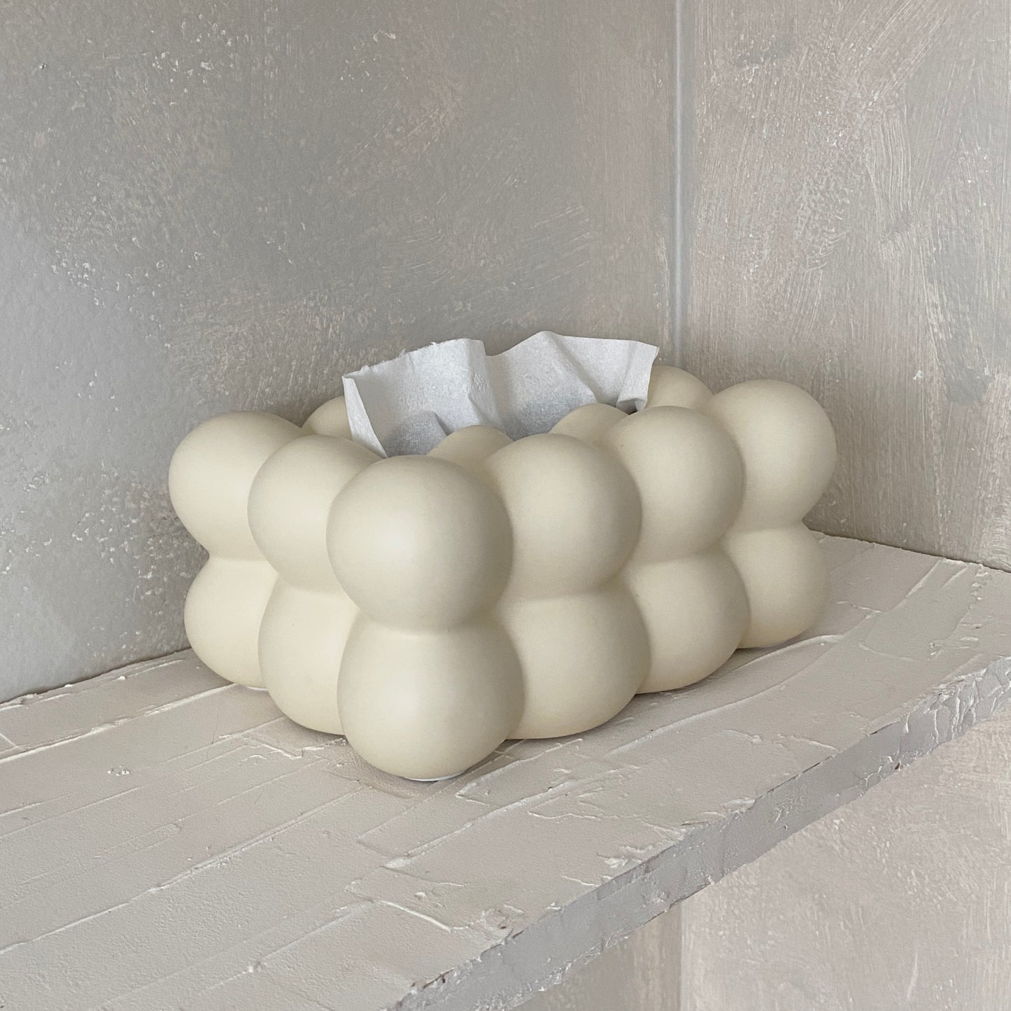 Marshmallow Ceramic Tissue Box