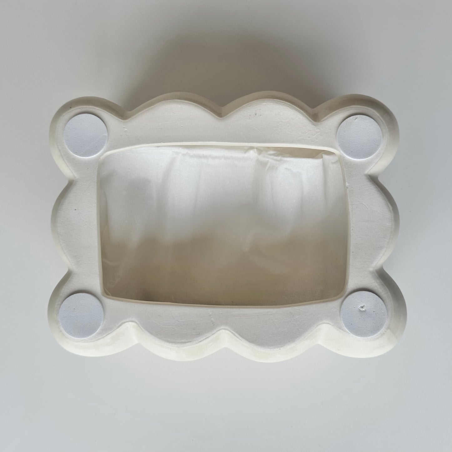 Marshmallow Ceramic Tissue Box