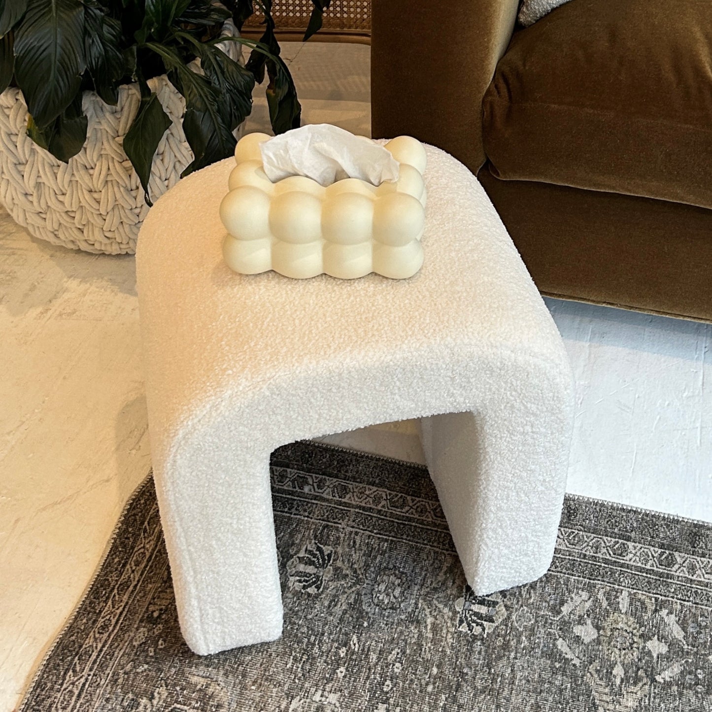 Marshmallow Ceramic Tissue Box